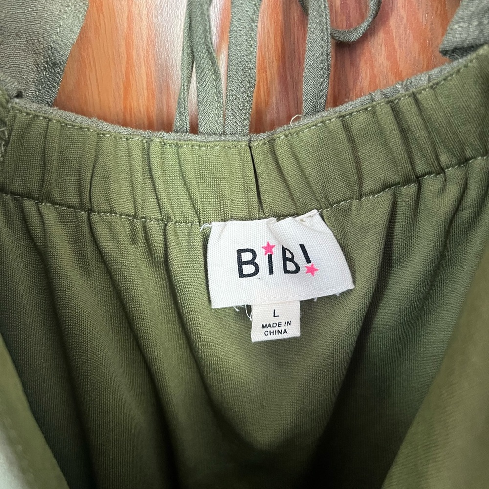BiBi Olive High Low Ruffle Dress - Picture 3 of 3